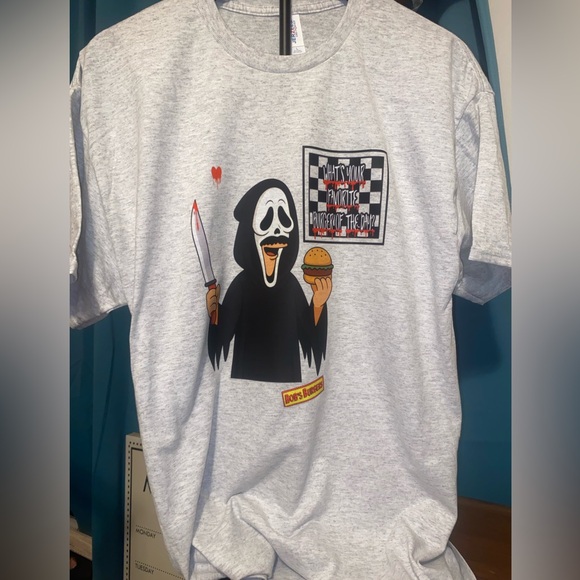 Needful tees Tops - NEW!! GHOSTFACE BOB BELCHER— BURGER OF THE DAY tee